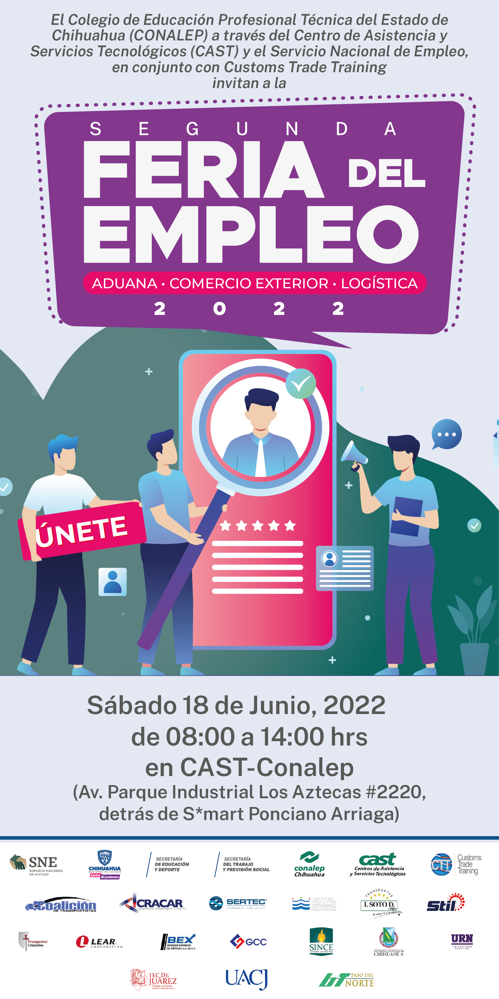 Invita CONALEP de Ciudad Juárez a II Feria del Empleo Portal